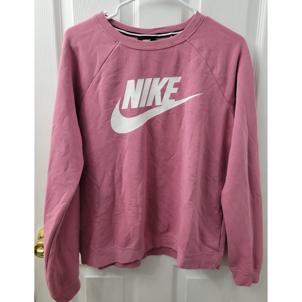 Nike Women's Medium Pullover Sweatshirt Pink EUC